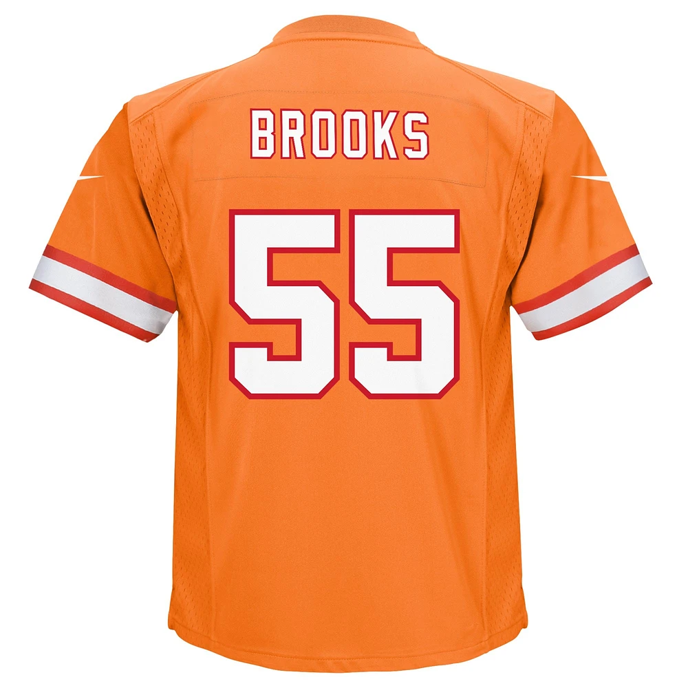 Maillot de match joueur retraité Nike Derrick Brooks Orange Tampa Bay Buccaneers pour bébé