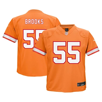 Maillot de match joueur retraité Nike Derrick Brooks Orange Tampa Bay Buccaneers pour bébé