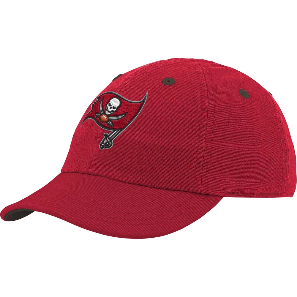 Casquette souple rouge Tampa Bay Buccaneers Team Slouch Flex pour bébé