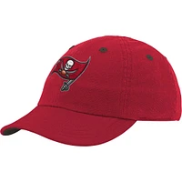 Casquette souple rouge Tampa Bay Buccaneers Team Slouch Flex pour bébé