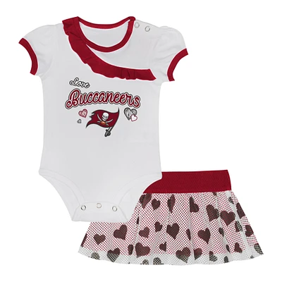 Infant  Tampa Bay Buccaneers Love My Team Bodysuit & Skirt Set