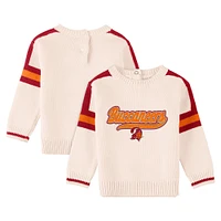 Infant WEAR by Erin Andrews Cream Tampa Bay Buccaneers Throwback Script Sweater