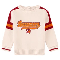 Infant WEAR by Erin Andrews Cream Tampa Bay Buccaneers Throwback Script Sweater