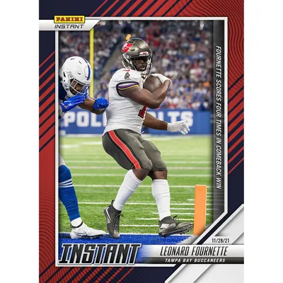 Leonard Fournette Tampa Bay Buccaneers Fanatics Exclusive Parallel Panini Instant NFL Week 12 Fournette Scores Four Times in Comeback Win Single Trading Card - Limited Edition of 99
