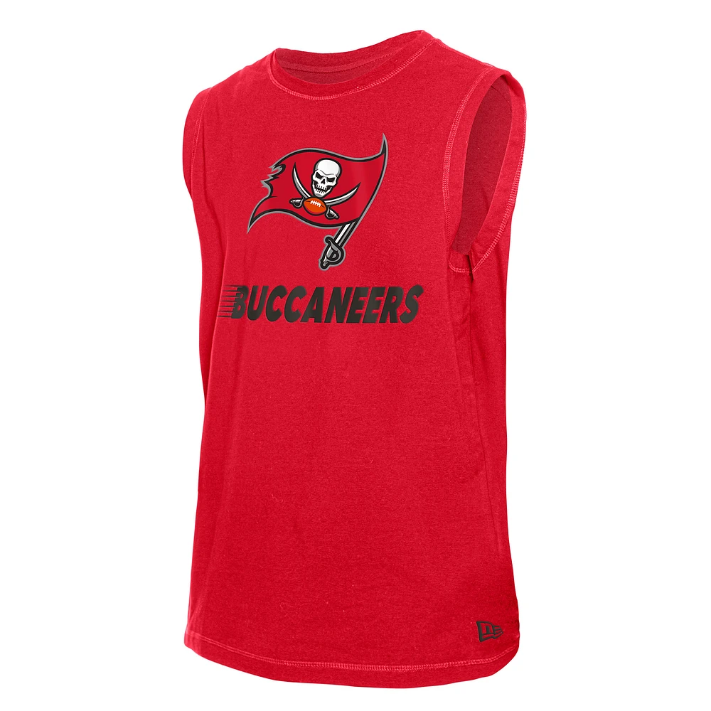Débardeur de la collection Leisure des Tampa Bay Buccaneers New Era pour homme, rouge