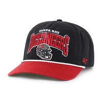 Men's '47 Black/Red Tampa Bay Buccaneers Palermo Hitch Adjustable Hat