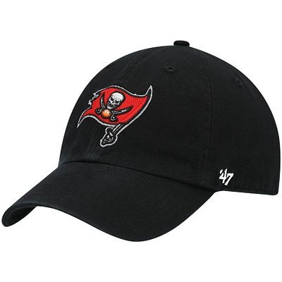 Men's '47 Black Tampa Bay Buccaneers Secondary Clean Up Adjustable Hat