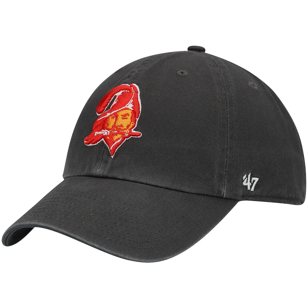 Casquette réglable '47 Charcoal Tampa Bay Buccaneers Clean Up Legacy pour homme