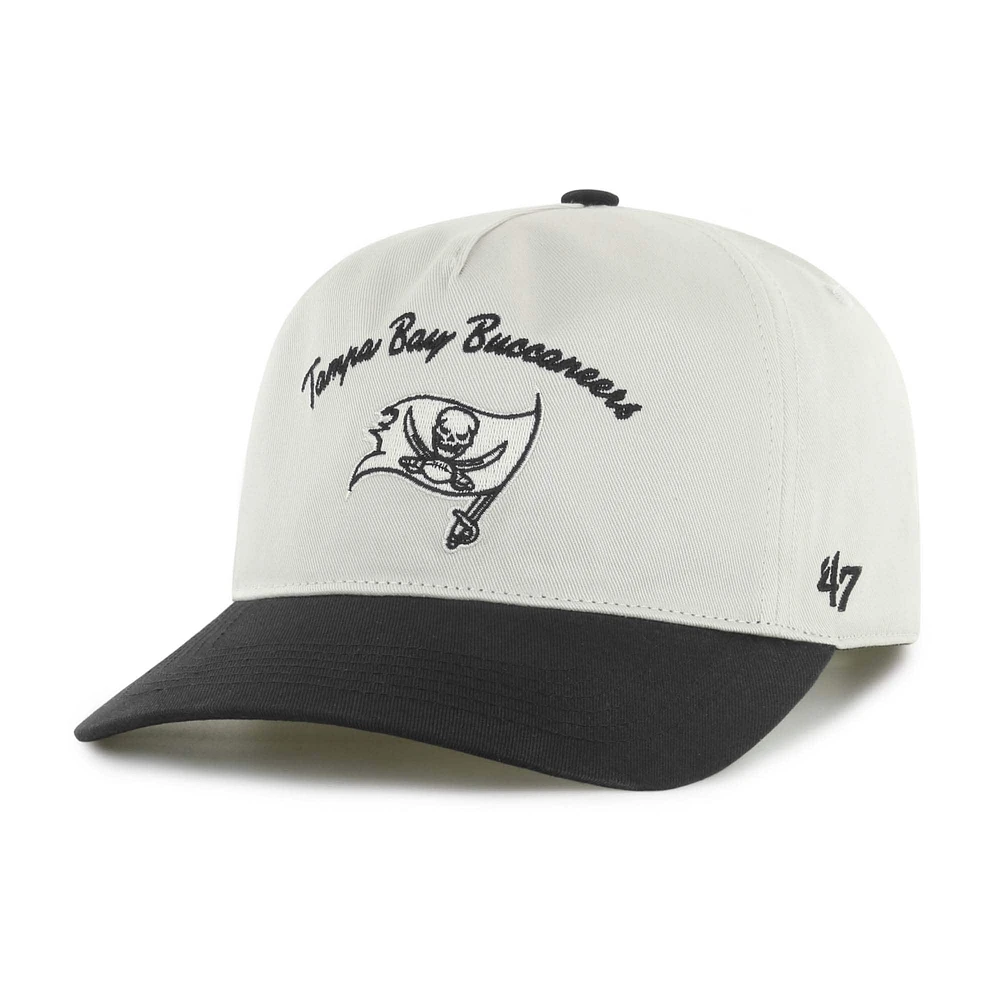 Men's '47 Cream/Black Tampa Bay Buccaneers Safe Bet Stable Hitch Adjustable Hat