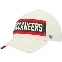 Men's '47 Cream Tampa Bay Buccaneers Crossroad MVP Adjustable Hat