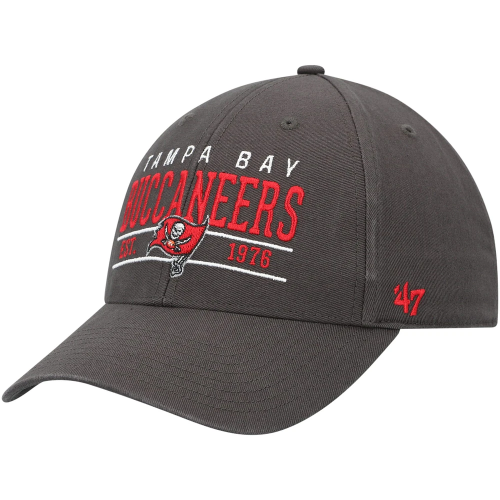 Men's '47 Graphite Tampa Bay Buccaneers Centerline MVP Adjustable Hat