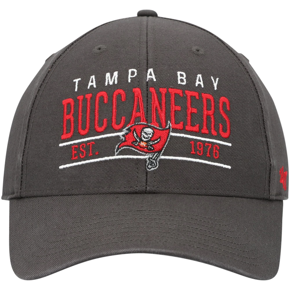 Men's '47 Graphite Tampa Bay Buccaneers Centerline MVP Adjustable Hat