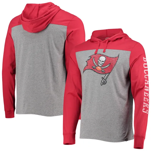 Men's '47 Heathered Gray Tampa Bay Buccaneers Pregame Headline Pullover  Hoodie 