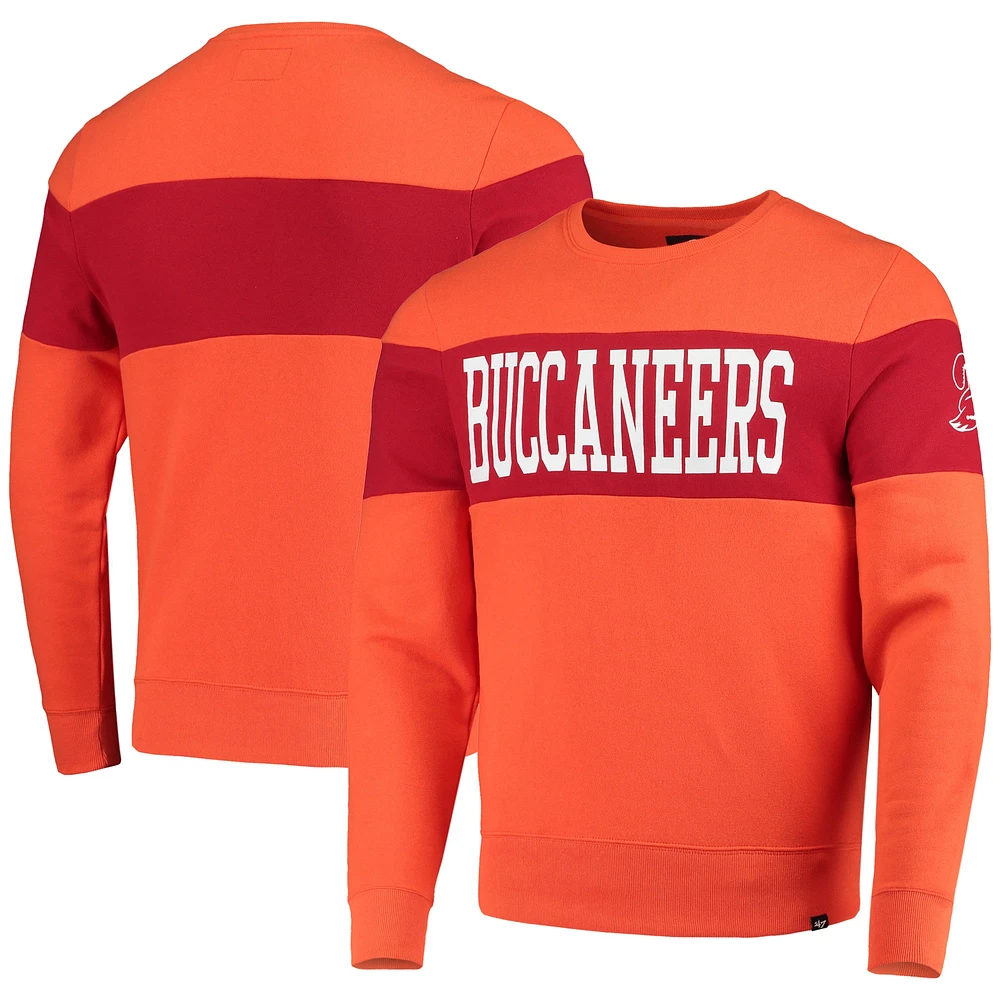 Sweat-shirt pour homme '47 Orange Tampa Bay Buccaneers Interstate Throwback