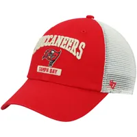 Casquette '47 rouge/blanc Tampa Bay Buccaneers Morgantown Trucker Clean Up Snapback pour homme