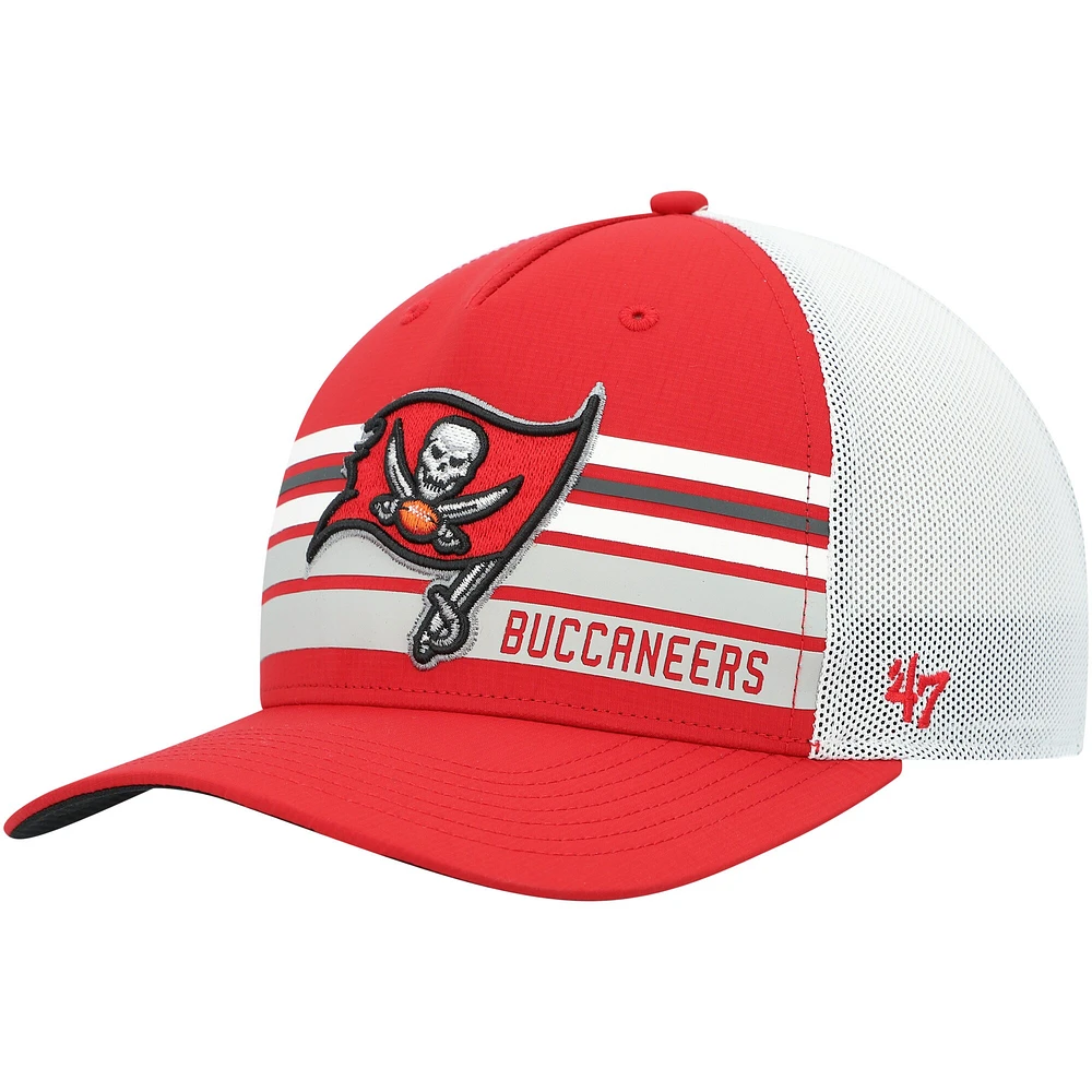 Casquette '47 Red Tampa Bay Buccaneers Altitude II MVP Trucker Snapback pour homme