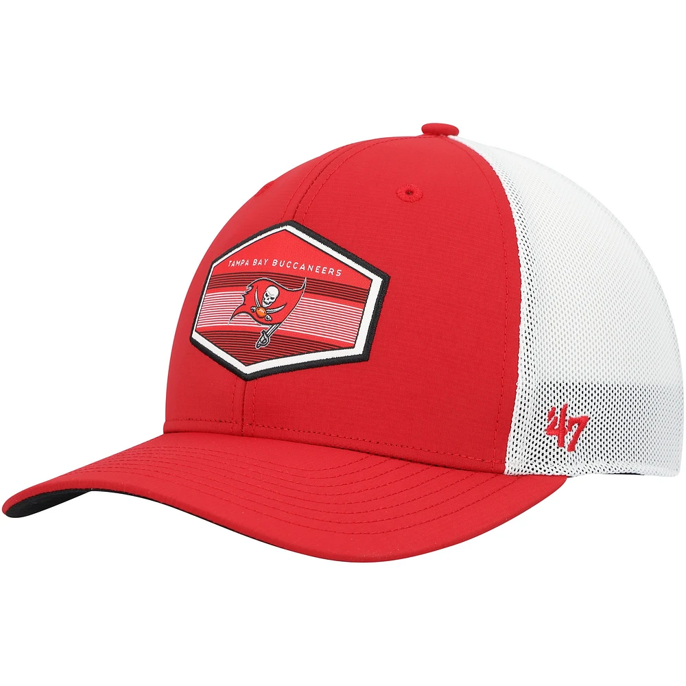 Casquette réglable '47 Tampa Bay Buccaneers Burgess Trucker rouge pour homme