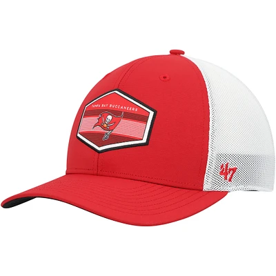 Men's '47  Red Tampa Bay Buccaneers Burgess Trucker Adjustable Hat