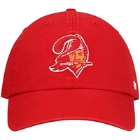 Men's '47 Red Tampa Bay Buccaneers Clean Up Legacy Adjustable Hat