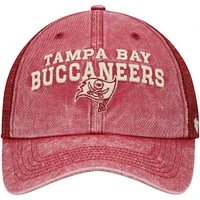 Casquette '47 Red Tampa Bay Buccaneers Drumlin Trucker Clean Up Snapback pour homme