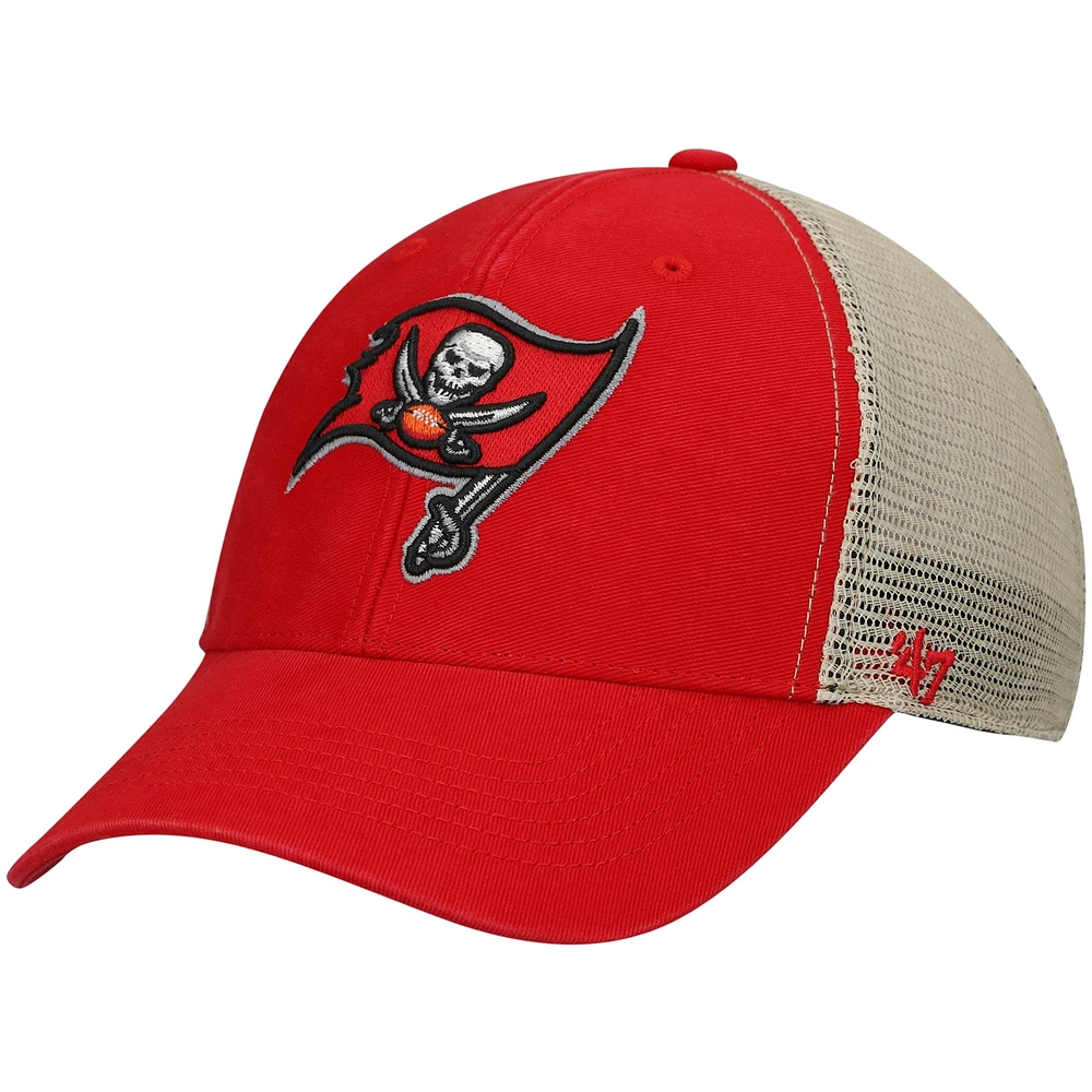 Men's '47 Red Tampa Bay Buccaneers Flagship MVP Snapback Hat