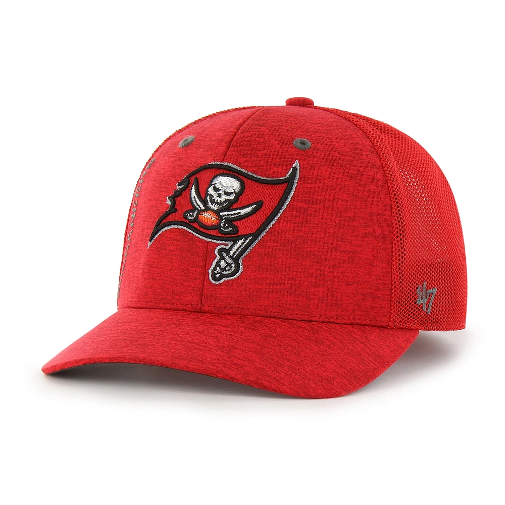 Men's '47 Red Tampa Bay Buccaneers Pixelation Trophy Flex Hat