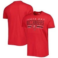 T-shirt rouge à rayures de l'équipe Tampa Bay Buccaneers '47 pour homme