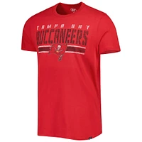 T-shirt rouge à rayures de l'équipe Tampa Bay Buccaneers '47 pour homme