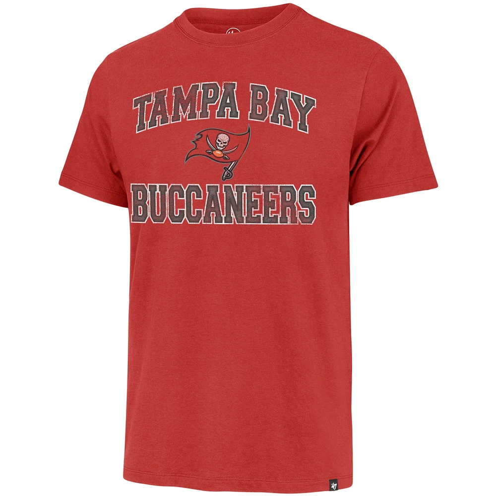 T-shirt '47 rouge Tampa Bay Buccaneers Union Arch pour homme