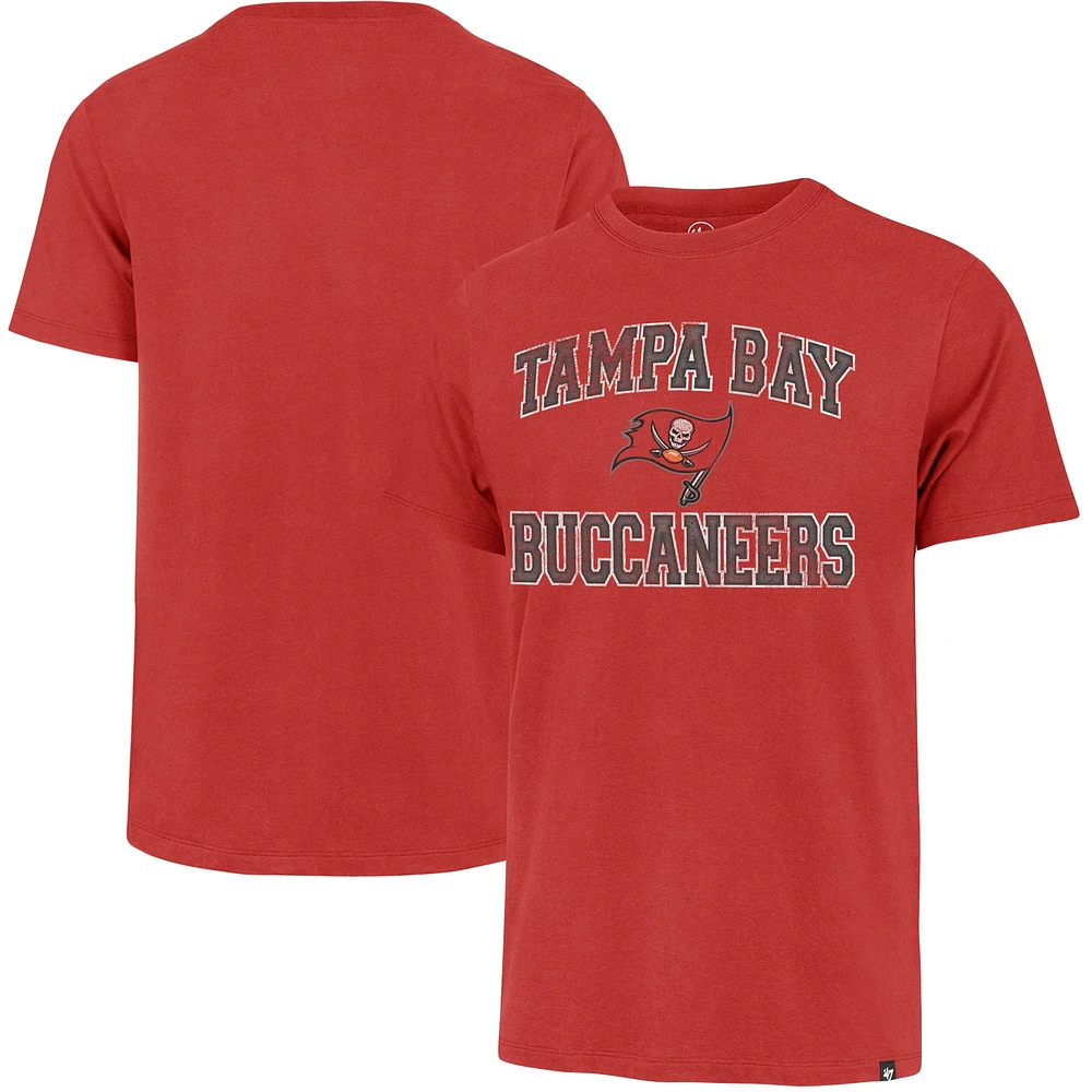 T-shirt '47 rouge Tampa Bay Buccaneers Union Arch pour homme