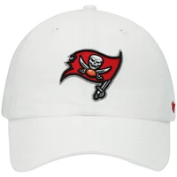 Men's '47 White Tampa Bay Buccaneers Clean Up Adjustable Hat