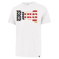 T-shirt blanc avec inscription drapeau Franklin des Buccaneers de Tampa Bay '47 pour hommes