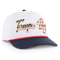 Casquette ajustable blanche patriotique des Buccaneers de Tampa Bay pour homme, modèle 1947