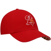 Men's '47 x Zubaz Red Tampa Bay Buccaneers Undervisor Clean Up Adjustable Hat