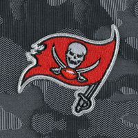 Men's Antigua Black Tampa Bay Buccaneers Brigade Quarter-Zip Sweatshirt