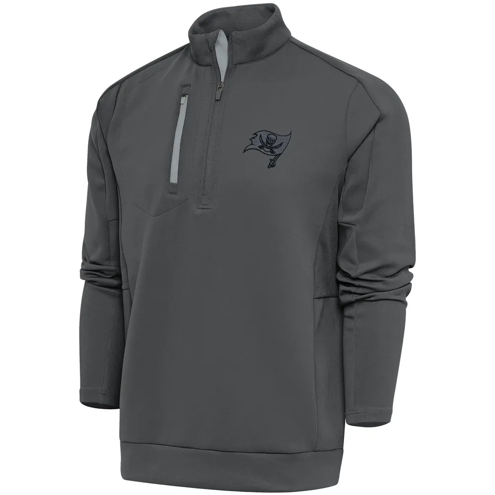 Men's Antigua White/Silver St. Louis Blues Generation Quarter-Zip Pullover  Jacket