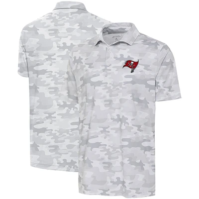 Polo Antigua blanc Tampa Bay Buccaneers Collide pour hommes