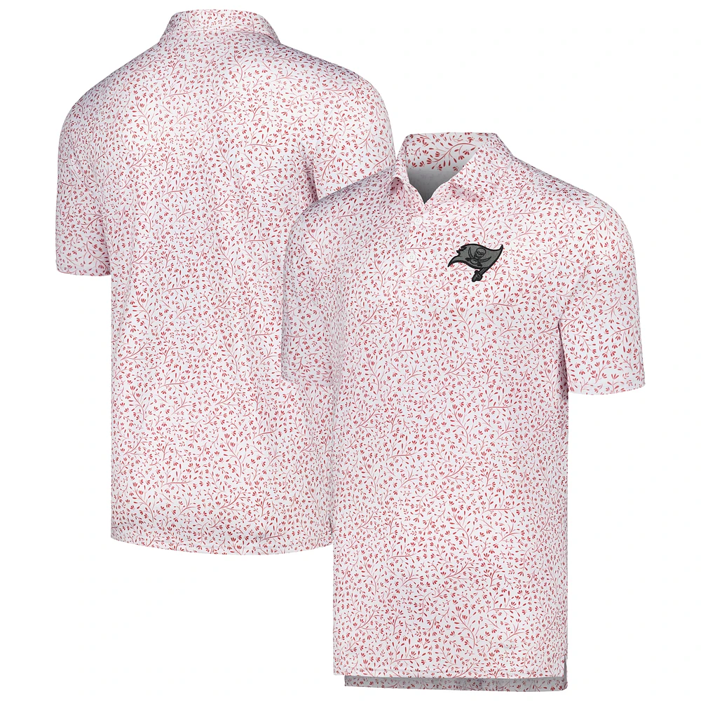 Men's Antigua White Tampa Bay Buccaneers Motion Polo