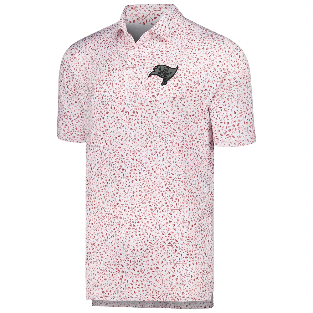 Polo Motion blanc Antigua pour homme des Buccaneers de Tampa Bay
