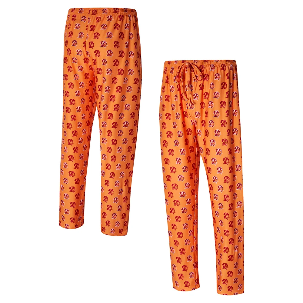 Pantalon en tricot orange Record Throwback des Buccaneers de Tampa Bay pour hommes Concepts Sport