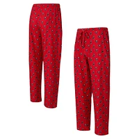 Men's Concepts Sport Red Tampa Bay Buccaneers Record Allover Print Knit Pants