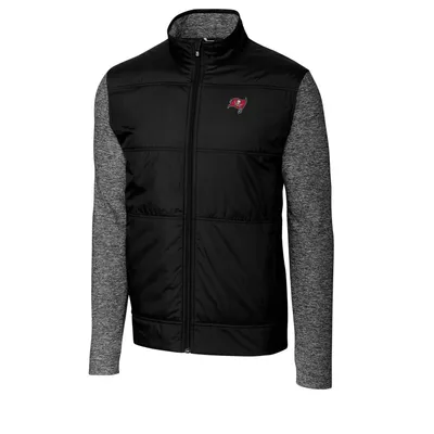 Tampa Bay Buccaneers Cutter & Buck Stealth Big Tall Full-Zip Jacket - Black/Charcoal