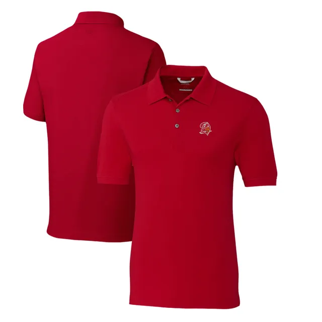 Tampa Bay Buccaneers Cutter & Buck Prospect Textured Stretch Womens Short  Sleeve Polo - Cutter & Buck