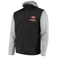 Men's Dunbrooke Black/Gray Tampa Bay Buccaneers Alpha Full-Zip Jacket