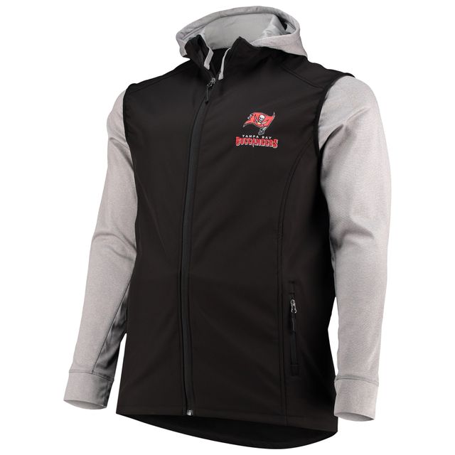 Veste à capuche zippée intégrale Dunbrooke pour hommes Tampa Bay Buccaneers Tailles Big & Tall Alpha, noir/gris