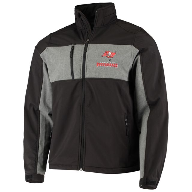 Dunbrooke Black Tampa Bay Buccaneers Circle Zephyr Softshell Veste entièrement zippée pour homme