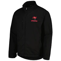 Men's Dunbrooke Black Tampa Bay Buccaneers Journey Workwear Tri-Blend Full-Zip Jacket