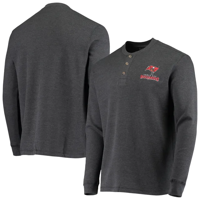 Men's Dunbrooke Charcoal Philadelphia Eagles Logo Maverick Thermal Henley  Long Sleeve T-Shirt