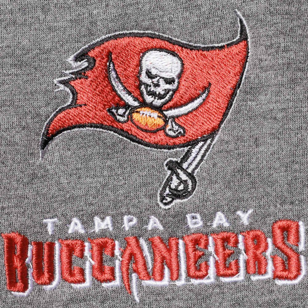 Men's Dunbrooke Charcoal Tampa Bay Buccaneers Shag Tri-Blend Full-Zip Raglan Hoodie