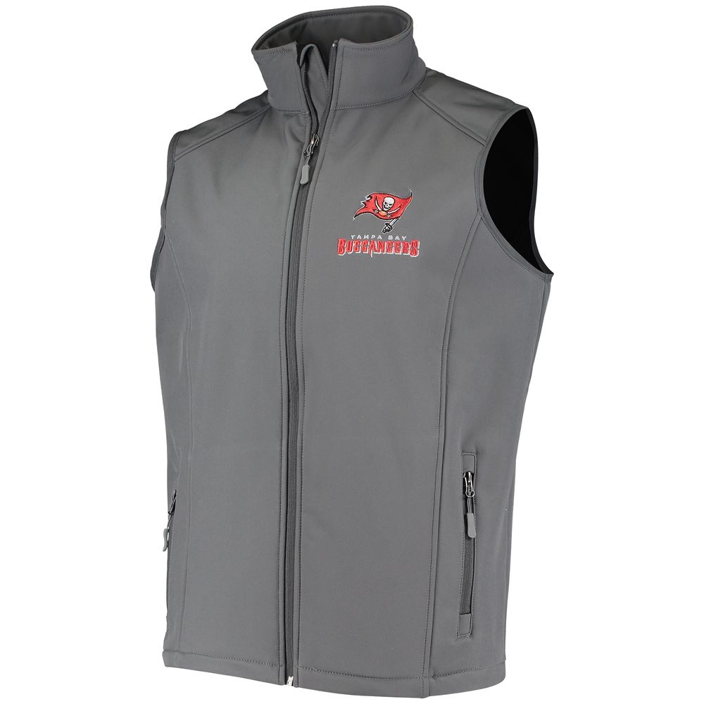 Men's Dunbrooke Pewter Tampa Bay Buccaneers Circle Archer Softshell Full-Zip Vest